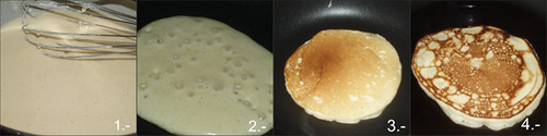 tortitas americanas paso a paso