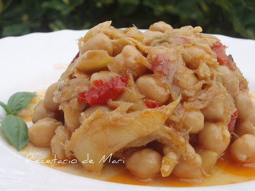 garbanzos con bacalao