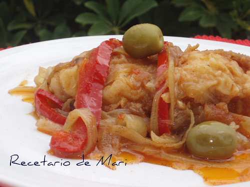 bacalao encebollado
