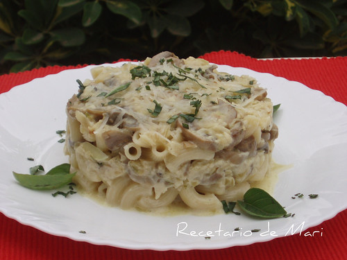 codillos con crema de champiñones